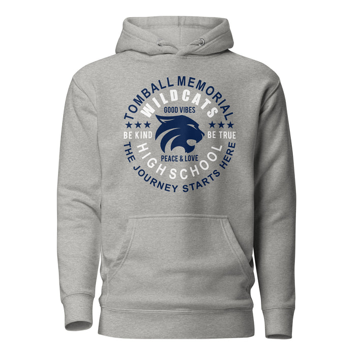 Tomball Memorial Wildcats Premium Grey Hoodie - Design 16