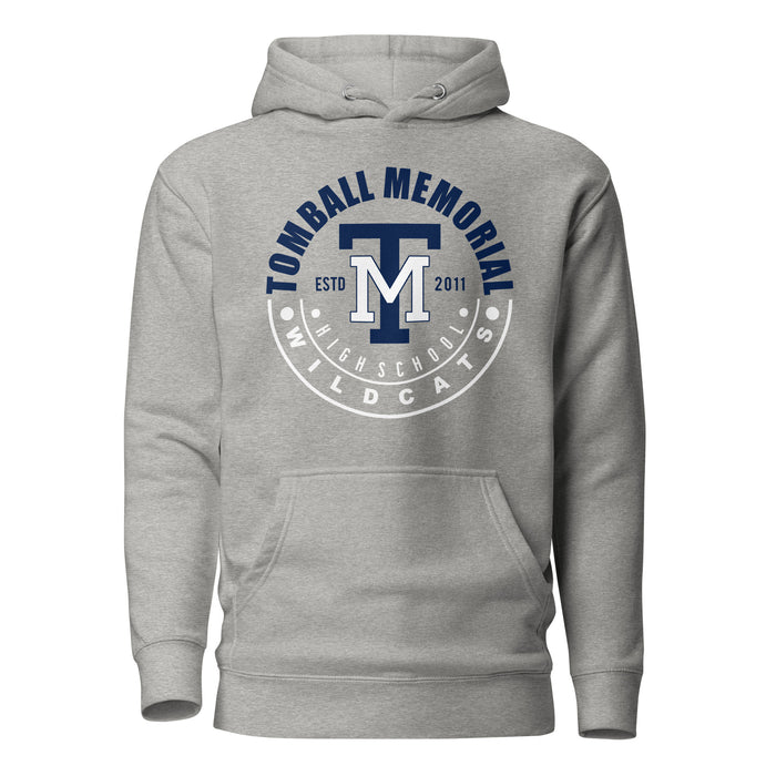 Tomball Memorial Wildcats Premium Grey Hoodie - Design 19