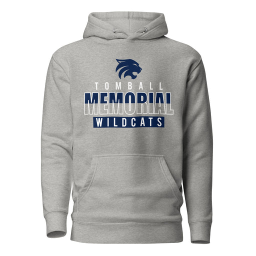 Tomball Memorial Wildcats Premium Grey Hoodie - Design 23