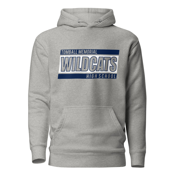 Tomball Memorial Wildcats Premium Grey Hoodie - Design 72