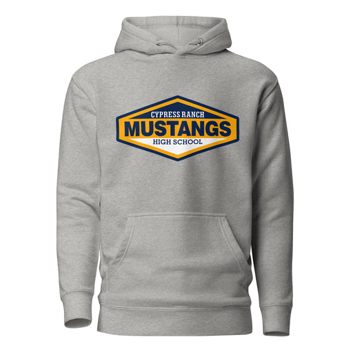 Cypress Ranch Mustangs Premium Grey Hoodie - Design 09