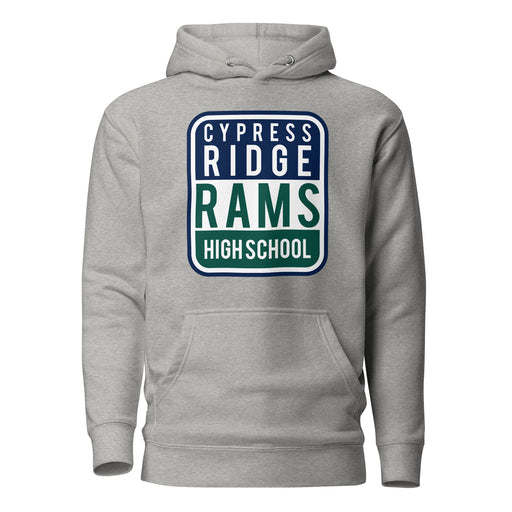 Cypress Ridge Rams Premium Grey Hoodie - Design 01