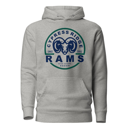 Cypress Ridge Rams Premium Grey Hoodie - Design 04