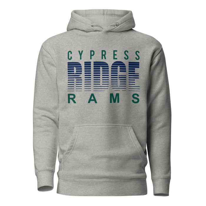 Cypress Ridge Rams Premium Grey Hoodie - Design 24