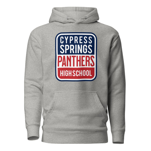 Cypress Springs Panthers Premium Grey Hoodie - Design 01