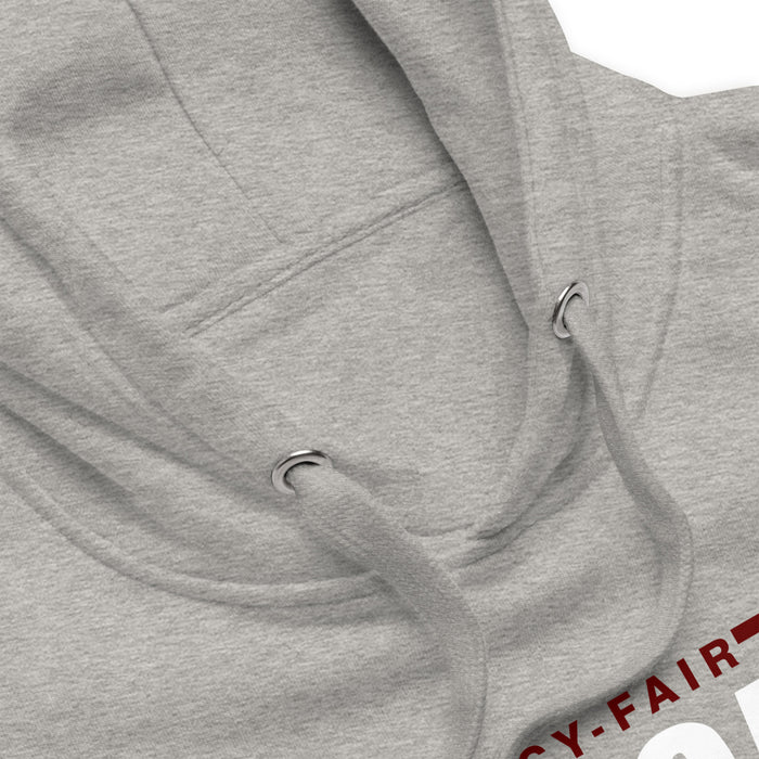 Cy-Fair Bobcats Premium Grey Hoodie - Design 49