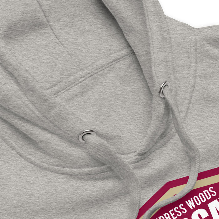 Cypress Woods Wildcats Premium Grey Hoodie - Design 14