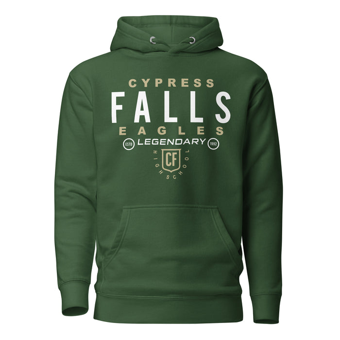 Cypress Falls Eagles Premium Forest Green Hoodie - Design 03