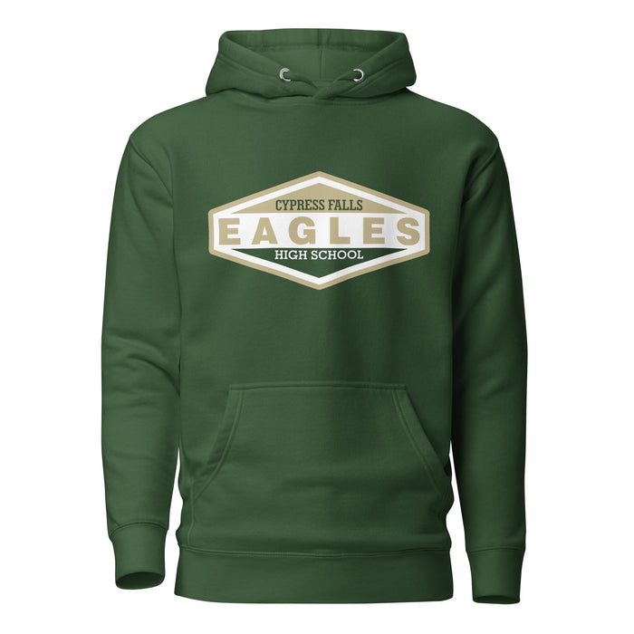 Cypress Falls Eagles Premium Forest Green Hoodie - Design 09