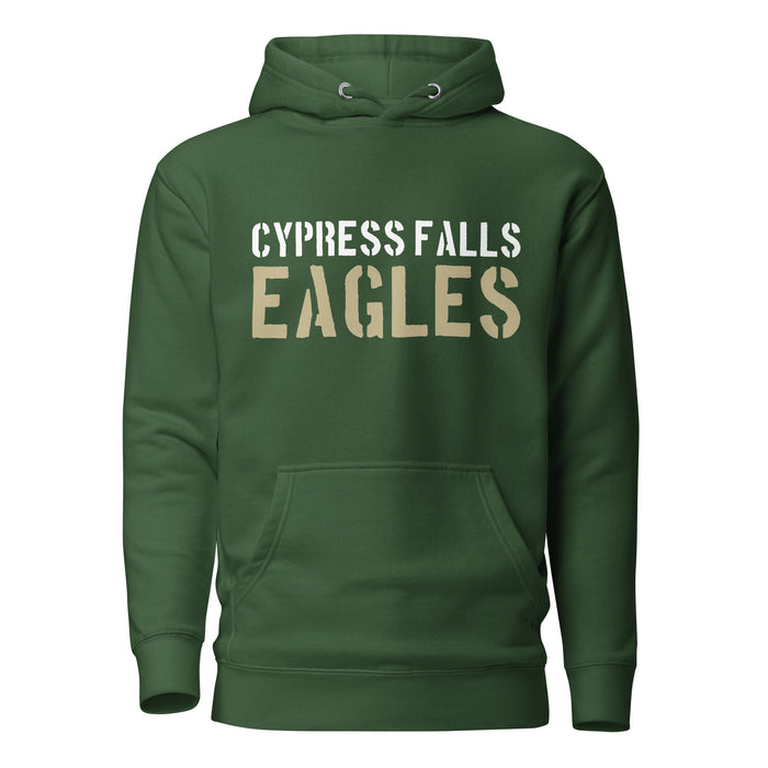 Cypress Falls Eagles Premium Forest Green Hoodie - Design 17