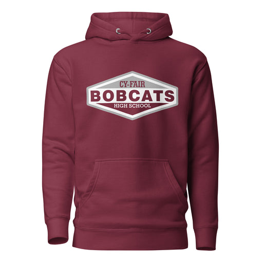 Cy-Fair Bobcats Premium Maroon Hoodie - Design 09