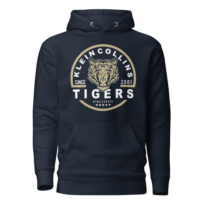 Klein Collins Tigers Premium Navy Hoodie - Design 04