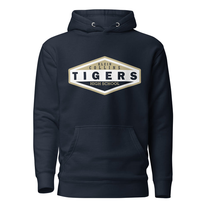 Klein Collins Tigers Premium Navy Hoodie - Design 09