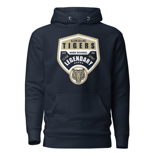 Klein Collins Tigers Premium Navy Hoodie - Design 14