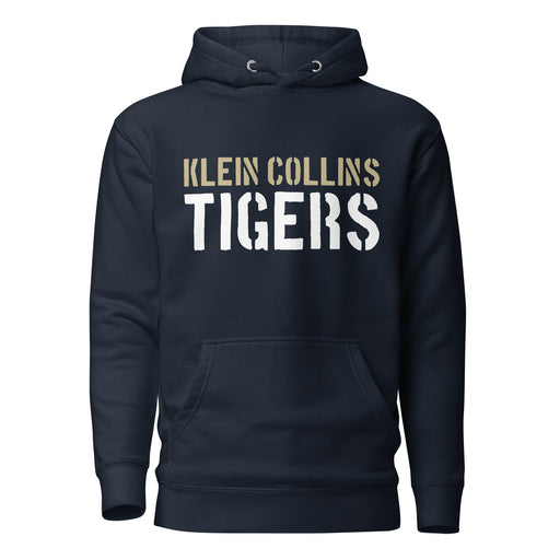 Klein Collins Tigers Premium Navy Hoodie - Design 17