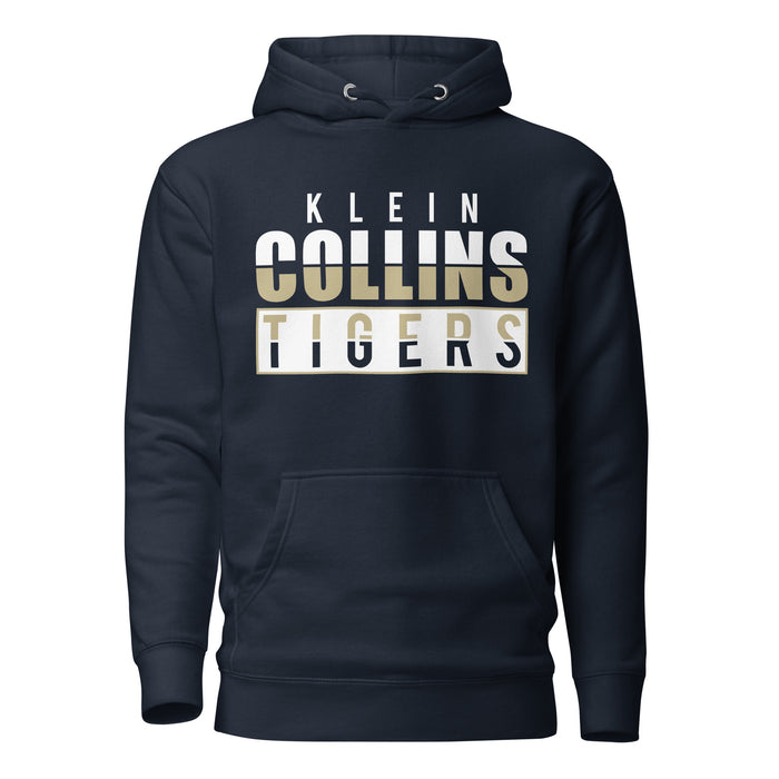 Klein Collins Tigers Premium Navy Hoodie - Design 31