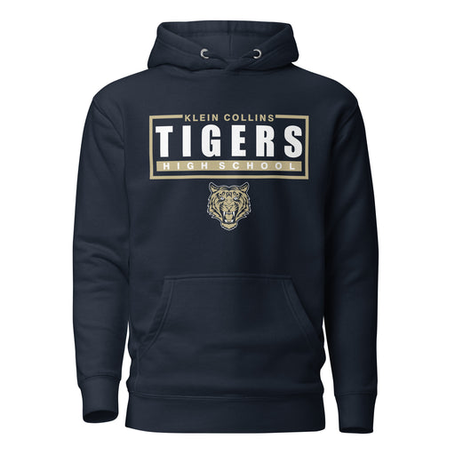 Klein Collins Tigers Premium Navy Hoodie - Design 49