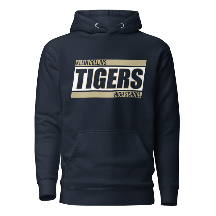 Klein Collins Tigers Premium Navy Hoodie - Design 72