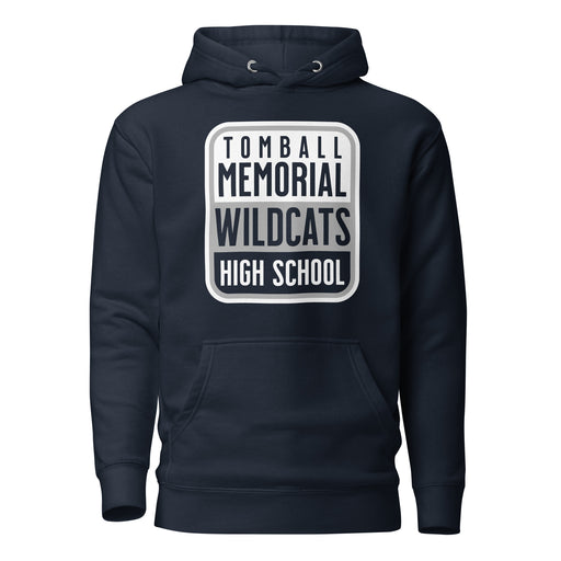 Tomball Memorial Wildcats Premium Navy Hoodie - Design 01