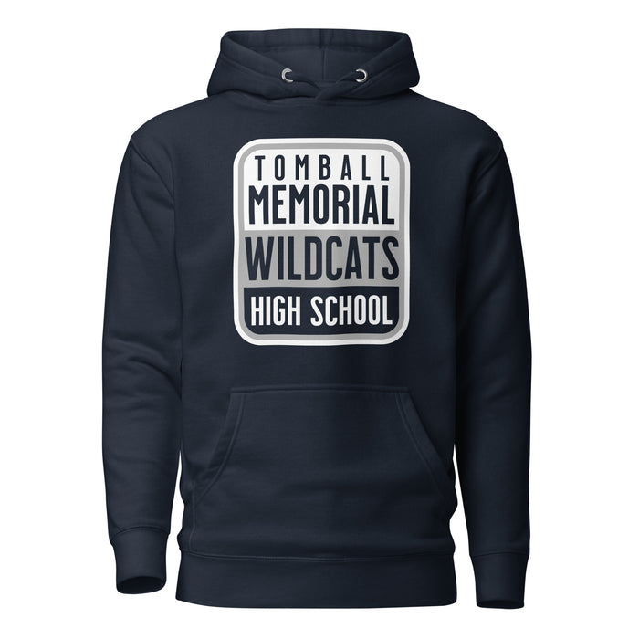 Tomball Memorial Wildcats Premium Navy Hoodie - Design 01