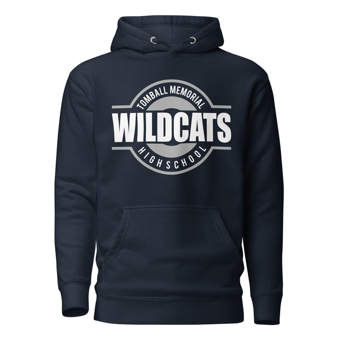 Tomball Memorial Wildcats Premium Navy Hoodie - Design 11