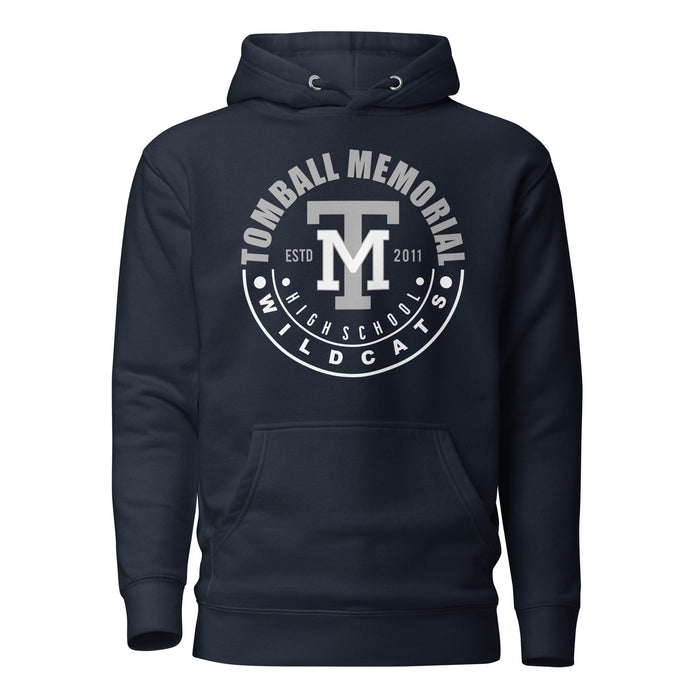 Tomball Memorial Wildcats Premium Navy Hoodie - Design 19