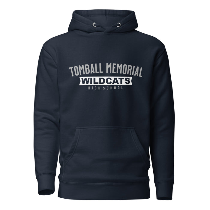 Tomball Memorial Wildcats Premium Navy Hoodie - Design 23