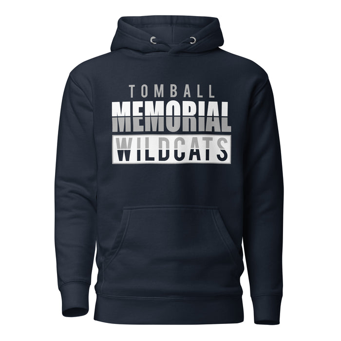 Tomball Memorial Wildcats Premium Navy Hoodie - Design 31