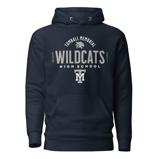 Tomball Memorial Wildcats Premium Navy Hoodie - Design 40