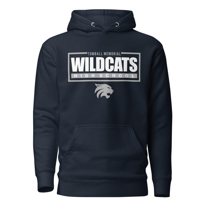 Tomball Memorial Wildcats Premium Navy Hoodie - Design 49