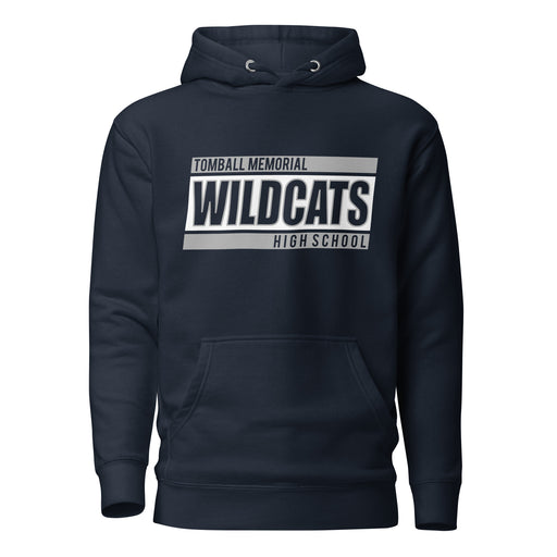 Tomball Memorial Wildcats Premium Navy Hoodie - Design 72