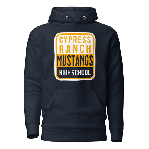 Cypress Ranch Mustangs Premium Navy Hoodie - Design 01