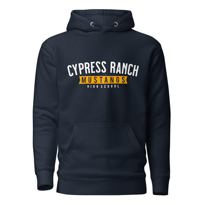 Cypress Ranch Mustangs Premium Navy Hoodie - Design 21