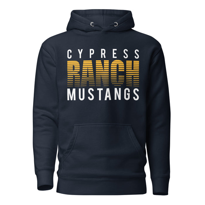 Cypress Ranch Mustangs Premium Navy Hoodie - Design 24