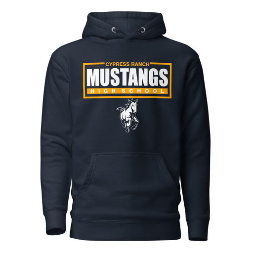 Cypress Ranch Mustangs Premium Navy Hoodie - Design 49