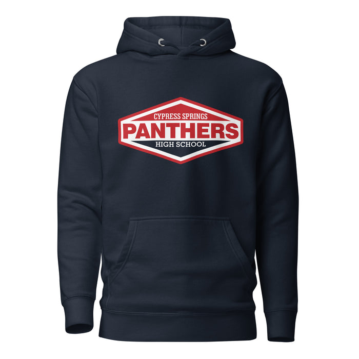 Cypress Springs Panthers Premium Navy Blue Hoodie - Design 09