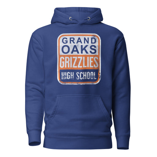 Grand Oaks Grizzlies Premium Royal Hoodie - Design 01