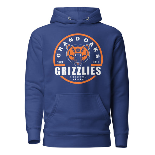 Grand Oaks Grizzlies Premium Royal Hoodie - Design 04