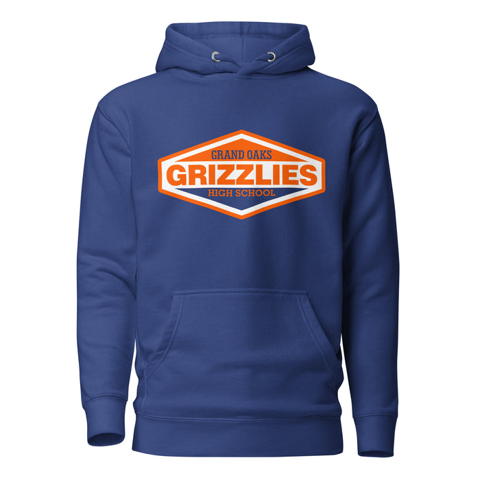 Grand Oaks Grizzlies Premium Royal Hoodie - Design 09