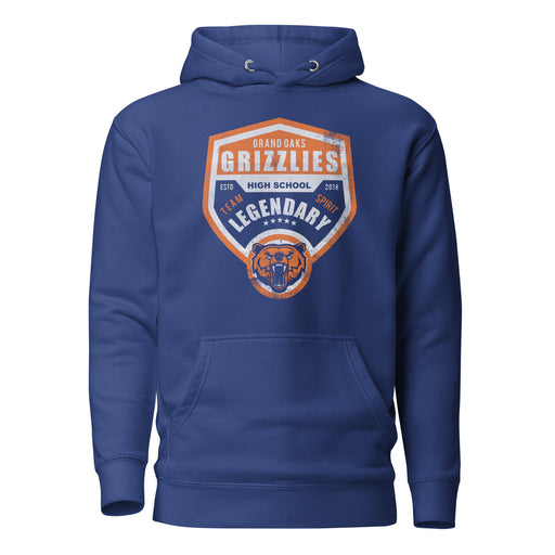 Grand Oaks Grizzlies Premium Royal Hoodie - Design 14