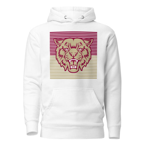 Cypress Woods Wildcats Premium White Hoodie - Design 27